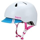 BERN バーン Nina ニノ XS/S Satin White サテンホワイト VJGSWTV サイクリング ヘルメット [並行輸入品]