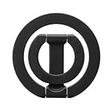 LEPLUS ルプラス MagSafe対応 スマートフォンリング「MAGTUS」Ring W-Magnet ブラック LN-SMRG11BK