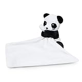 Waddle Panda Stuffed Animal Unisex Baby Blanket Rattle Toy Lovey Black and White [並行輸入品]