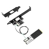10ギガビットイーサネットカード、M.2 B+MキーからRJ45ネットワークアダプター、AQC113チップ10G/5G/2.5G/1G/100MマルチギグNIC デスクトップPC用。