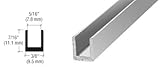 CRL明るい陽極酸化1 / 4 " Singleアルミチャンネル – 12 ftロング