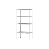 Heavy Duty NSF認証クロム4-shelfワイヤ棚( 74 ' H x 36 W x 18 ' D )