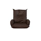 １人掛け肘付きソファー　ダークブラウン