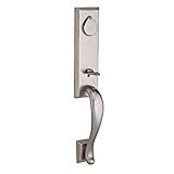 Baldwin Reserve scfaixrusrsr492s Single円柱Fairbanks Handleset素朴なノブと素朴な正方形ローズwith SmartKeyホワイトブロンズ仕上げ