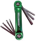 Westward 5YUU7 Star Key Set, Folding, 8 Pc by WestWard Tools