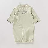 Amazon Co Jp オーガニックコットン ワンピースドッキングロンパース クリーム 70 服 ファッション小物