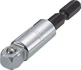 TRUSCO 電動ドライバ-ソケットアダプタ首振り9.5ｍｍ