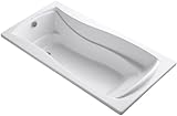 KOHLER K-1257-G-0 Mariposa 6-Foot BubbleMassage Bath, White [並行輸入品]