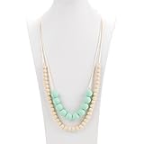 Consider It Maid Baby/Toddler Silicone Teething Necklace - BPA Free and FDA Approved - Organic Natur