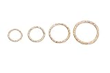 【ハンドメイド素材店】（50個 ・1.2×10ｍｍ) デザイン丸カン 丸 おしゃれ 多用途 チャーム ねじり ひねり ツイスト丸カン 飾り丸カン 金属 パーツ ゴールド UVレジン 封入 手芸材料 デコ ピアス ネックレス イヤリング 部品 ハンドメイド材料 12ｍｍ 15ｍｍ 18ｍｍ選べる４サイズ！