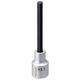 プロクソン(PROXXON) ヘックスビットソケット 1/2" ロング(100mm) 7mm No.83484