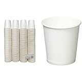 【セット買い】ニッチプラス(Niche plus) 結露に強い両面PE加工 紙コップ ホワイト 7オンス(205ml) 200個入 + ニッチプラス(Niche Plus)紙コップ ミニ ホワイト 3オンス(90ml) 250個