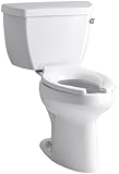 Kohler K-3493-RA-0 Highline Classic Pressure Lite Comfort Height Elongated 1.4 gpf Toilet with Right