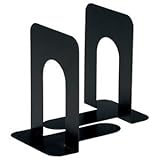 インテリア 家具 便利 おしゃれ ブックエンド T型 大 ブラック 1組（2枚） 【×10セット】