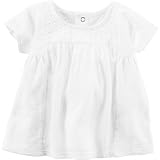 Carter's(カーターズ) アイレットクリンクルチュニック ホワイト トップス半袖Tシャツ 3ヶ月【並行輸入】