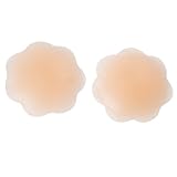 EUBUY Silicone Reusable Plum Blossom Adhesive Nipple Covers Gel Petals Pasties Breast Bra Pads Stick