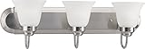 Homestyle hs27009 – 09 3つライトBathブラケット( CFL ) in Brushedニッケル