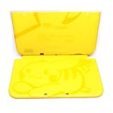 New3DSXL エクストラフェックプレート A/E シェル PKQ イエロー 交換用 3DS XL LL 3DSXL 3DSLL ハンドヘルドコンソール用 DIY アウターハウジング エンクロージャ トップ/ボトムカバープレート 2個 アクセサリー