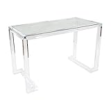 アクリルテーブル コンソールテーブル ガラステーブル ガラスデスク クリア 無色透明 インテリア 家具 アクリル樹脂 アクリル 強化ガラス テーブル デスク パソコン ディスプレイ リビング ダイニング 机 装飾 シンプル おしゃれ 壁面 