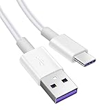 Type C ケーブル 5A 超急速充電 データ転送ケーブル タイプC 充電ケーブルSony、Galaxy、Huawei その他Android 等 USB-C 機器対応 1M