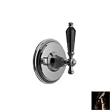Santec dt3-kt48-tm Klassicaクリスタルアンティークブロンズ3 Way壁マウント切替弁「KT」スワロフスキークリスタルハンドル