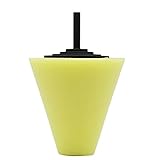 RaiFu スポンジ研磨パッド コーンホイールハブ用 コーン型 パワードリルツールを使用 イエロー 3インチラフスロー80mm