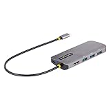 StarTech.com USBマルチハブ/USB-C/4K60Hz HDMI/100W PD/3x USB/LAN/長尺