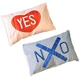 [2点セット] ミニラブピロー (Yes No まくら)