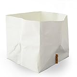 レイジーバスケット ペーパーバスケット ペーパーバック 紙バック 鉢カバー typeB・ワイド ホワイト