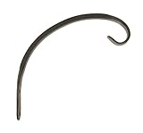 High QualityPanacea 85915 Country Blacksmith Forged Curved Plant Bracket, 6-Inch, Black