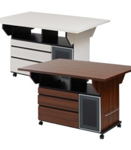 Amazon｜タンスのゲン キッチンカウンター 120cm 完成品 日本製 大川