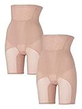 Micaco Inspiring （ミカコ インスパイリング） 日本製 骨盤 インスパイリング ショーツ ・ コア （3分丈) 同色 2枚組 産後用 インナー ガードル 82 ローズ ベージュ 244