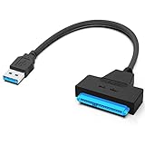 SATA-USB 3.0 変換アダプタ SATAケーブル 2.5インチ 5Gbps 高速 SATA3 コンバーター SSD/HDD用 外付け 変換 コネクタ ハードドライブ SATA ハードディスク用アダプター 電源ケーブル 高速 給電不要