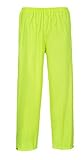 Portwest US441YERL Regular Fit Classic Adult Rain Pants, Large, Yellow by Portwest
