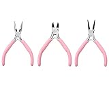 手芸用 ニッパー ペンチ 3点セット 平ヤットコ 丸ヤットコ ニッパー ハンドメイド 工具 手作り アクセサリー 道具 ビーズ 製作 クラフト DIY 女性サイズ