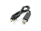 USB to DC9Vプラグ電源ケーブル 1m (プラグ外径5.5/内径2.1mm
