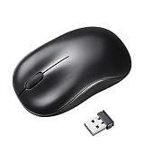 サンワサプライ マウス ワイヤレス ブルーLED 中型 3ボタン ブラック MA-WB312BK