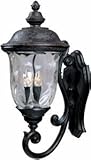 Maxim Lighting 3424WGOB Carriage House DC 3-Light Bottom Mount Outdoor 26.5-Inch Wall Lantern, Orien