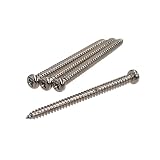 YJB PARTS ベースピックアップ用ネジ ニッケル 4本入り 【日本製】