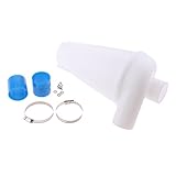 Dovewill 高品質　プラスチック　ターボ　チャージング　ダスト　セパレータ　コレクタ　真空　クリーナ　フィルタ　全３色 - 白