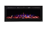 TouchstoneサイドラインRecessedマウントElectric Fireplaces 50 Inches ブラック 80004
