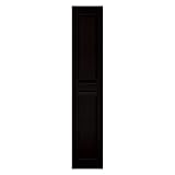 12 in. x 43 in. Raised Panel Vinyl Exterior Shutters Pair in #002 Black [並行輸入品]