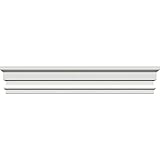 Ekena Millwork CRH06X46PN-3 5 1/2" H x 1" P Panel Crosshead, Factory Primed, 46" Bottom Width x 48" 