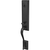 Schlage fct58-addカスタムAddison KeyedエントリSingle円柱半分プレートHandlese、マットブラック