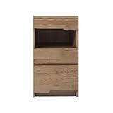 スリムチェスト 完成品 幅40cm 木製 アルダー 国産品 ブラウン ナチュラル 堀田木工所 (ナチュラル)