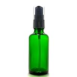 アロマ遮光瓶 50ml アンバー [ ポンプ：ブラック ] [ 5本セット ]