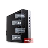 【整備済み・高性能デスクトップPC】HP ProDesk 600 G3 SFF｜第7世代 インテル Core i5-7500（3.4GHz）｜MS Office 2019 & Windows 11 Pro｜メモリ16GB｜USB 3.0複数搭載｜4K対応映像出力｜ DP/VGA/Type-C｜3.5mmオーディオ端子｜外付けWi-Fi付き (SSD512GB)