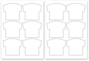 Amazon Co Jp プロモ 色紙シール Tシャツ ユニホーム 12枚組 文房具 オフィス用品