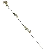 二段吊り ピクチャーレール ワイヤー 自在金具 x2 壁掛け フック付 1.5m 6本セット