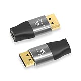 Cablecc Mini DisplayPort 1.4 8K 60hz メスアダプター ウルトラHD UHD 4K 144hz to DP オス 7680 * 4320 ビデオ PC ノートパソコン テレビ用